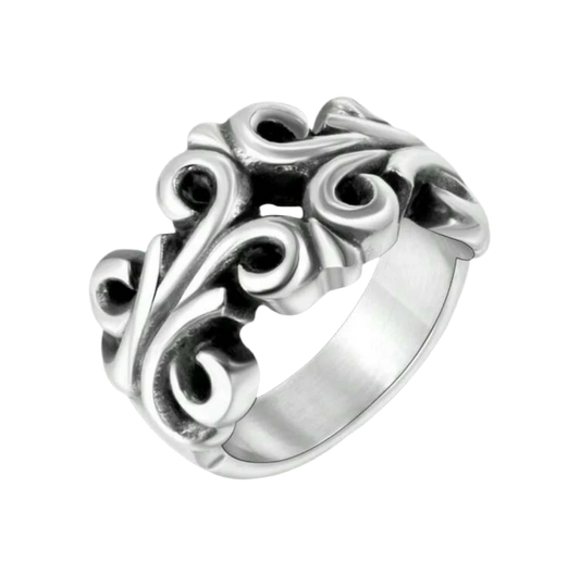 Chrome Hearts Fleur Band Ring
